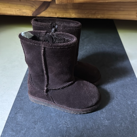 Nordstrom Rack suede zipper boot, toddler 7 - Picture 3 of 5